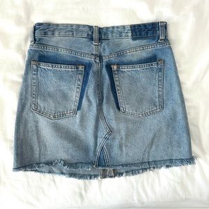 Denim High-rise Miniskirt